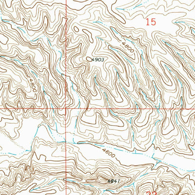 United States Geological Survey Clark Spring Canyon, NM (1961, 24000-Scale) digital map