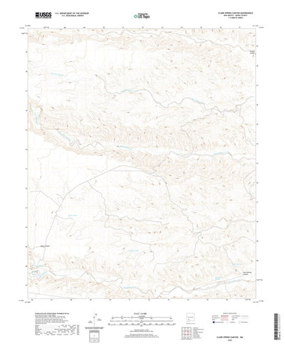 United States Geological Survey Clark Spring Canyon, NM (2020, 24000-Scale) digital map