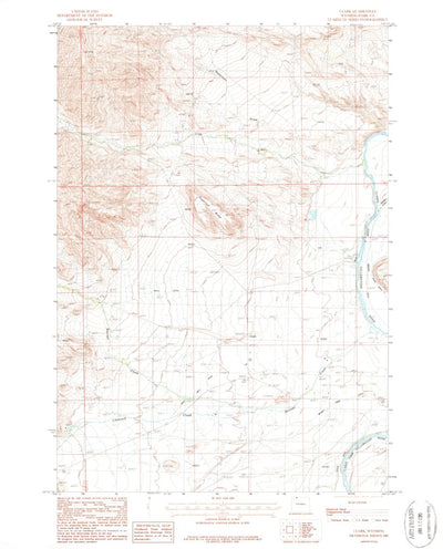 United States Geological Survey Clark, WY (1987, 24000-Scale) digital map