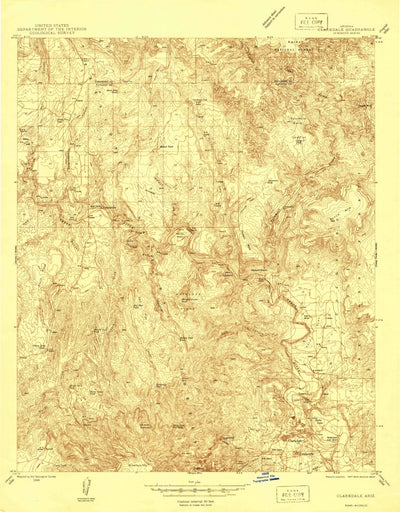 United States Geological Survey Clarkdale, AZ (1944, 48000-Scale) digital map