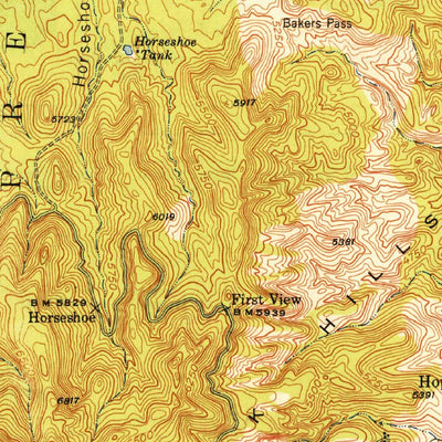 United States Geological Survey Clarkdale, AZ (1948, 62500-Scale) digital map