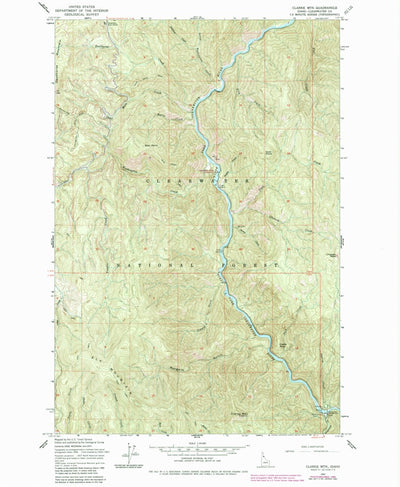 United States Geological Survey Clarke Mountain, ID (1963, 24000-Scale) digital map