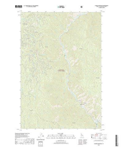 United States Geological Survey Clarke Mountain, ID (2020, 24000-Scale) digital map