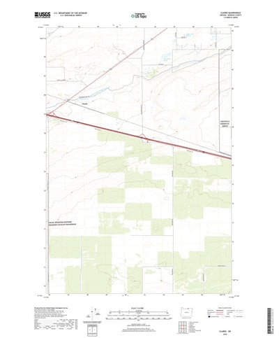 United States Geological Survey Clarke, OR (2020, 24000-Scale) digital map