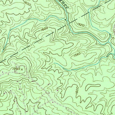 United States Geological Survey Clarkesville NE, GA (1957, 24000-Scale) digital map