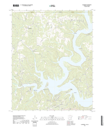 United States Geological Survey Clarkridge, AR (2020, 24000-Scale) digital map