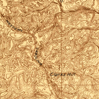 United States Geological Survey Clarks Hill, SC-GA (1920, 48000-Scale) digital map