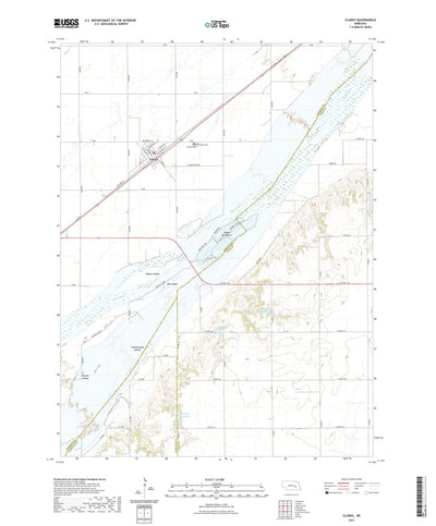 United States Geological Survey Clarks, NE (2021, 24000-Scale) digital map