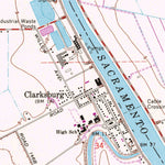 United States Geological Survey Clarksburg, CA (1967, 24000-Scale) digital map