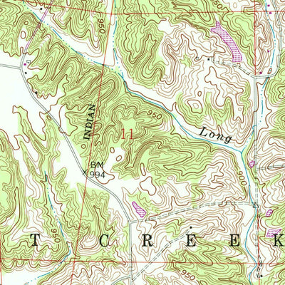United States Geological Survey Clarksburg, IN (1958, 24000-Scale) digital map