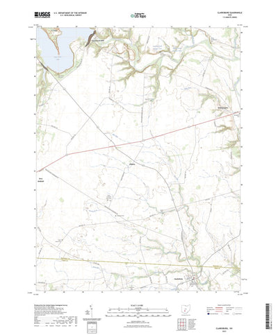 United States Geological Survey Clarksburg, OH (2023, 24000-Scale) digital map