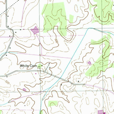 United States Geological Survey Clarksburg, TN (1950, 24000-Scale) digital map
