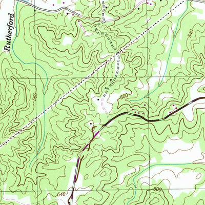 United States Geological Survey Clarksburg, TN (1950, 24000-Scale) digital map
