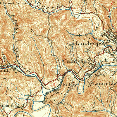 United States Geological Survey Clarksburg, WV (1923, 62500-Scale) digital map