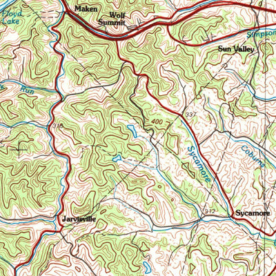 United States Geological Survey Clarksburg, WV (1982, 100000-Scale) digital map