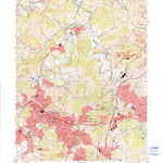 United States Geological Survey Clarksburg, WV (1996, 24000-Scale) digital map