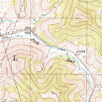 United States Geological Survey Clarksburg, WV (1996, 24000-Scale) digital map