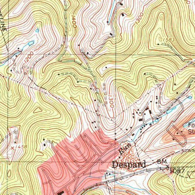 United States Geological Survey Clarksburg, WV (1996, 24000-Scale) digital map