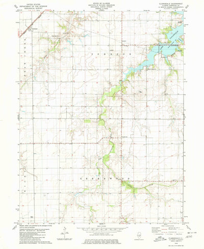 United States Geological Survey Clarksdale, IL (1979, 24000-Scale) digital map