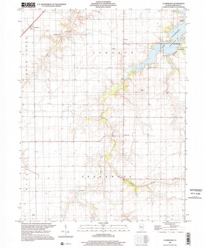 United States Geological Survey Clarksdale, IL (1998, 24000-Scale) digital map