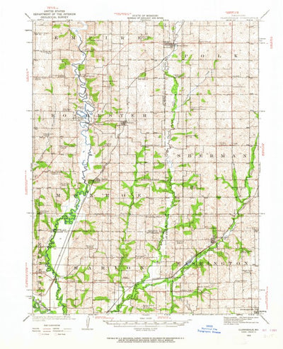 United States Geological Survey Clarksdale, MO (1923, 62500-Scale) digital map