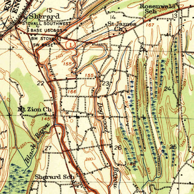United States Geological Survey Clarksdale, MS (1939, 62500-Scale) digital map