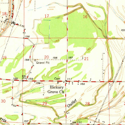 United States Geological Survey Clarksdale, MS (1968, 62500-Scale) digital map