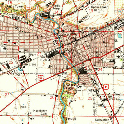 United States Geological Survey Clarksdale, MS (1968, 62500-Scale) digital map