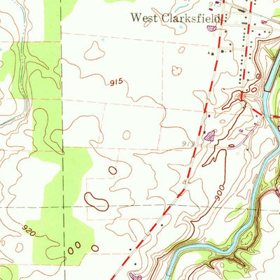 United States Geological Survey Clarksfield, OH (1960, 24000-Scale) digital map