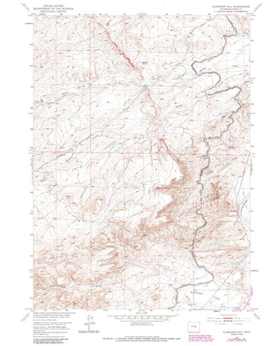 United States Geological Survey Clarkson Hill, WY (1951, 24000-Scale) digital map