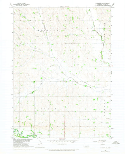 United States Geological Survey Clarkson SE, NE (1966, 24000-Scale) digital map