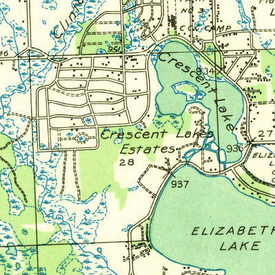 United States Geological Survey Clarkston, MI (1936, 31680-Scale) digital map