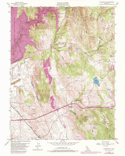United States Geological Survey Clarksville, CA (1953, 24000-Scale) digital map