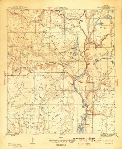 United States Geological Survey Clarksville, FL (1944, 31680-Scale) digital map