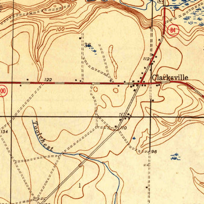 United States Geological Survey Clarksville, FL (1944, 31680-Scale) digital map