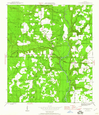 United States Geological Survey Clarksville, FL (1945, 24000-Scale) digital map