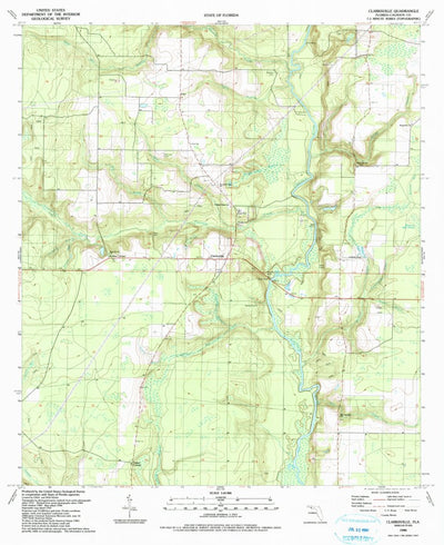 United States Geological Survey Clarksville, FL (1990, 24000-Scale) digital map