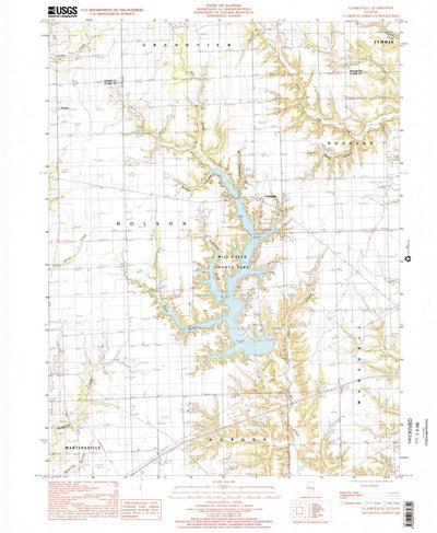 United States Geological Survey Clarksville, IL (1998, 24000-Scale) digital map
