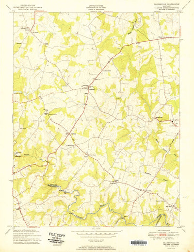 United States Geological Survey Clarksville, MD (1951, 24000-Scale) digital map