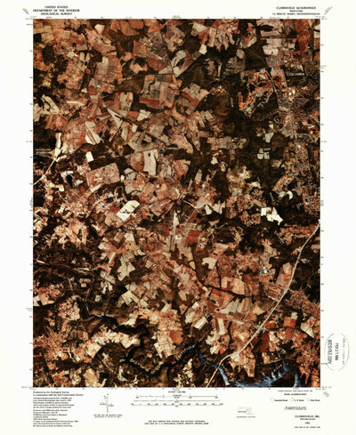 United States Geological Survey Clarksville, MD (1981, 24000-Scale) digital map