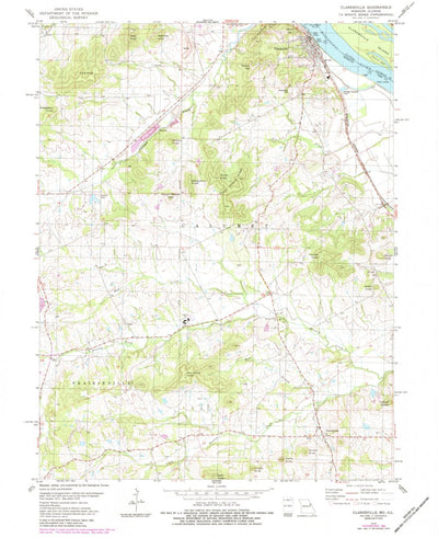 United States Geological Survey Clarksville, MO-IL (1978, 24000-Scale) digital map