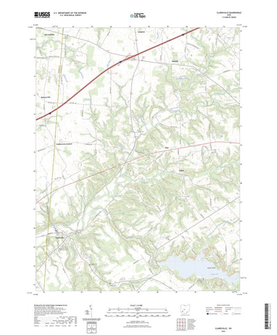 United States Geological Survey Clarksville, OH (2023, 24000-Scale) digital map