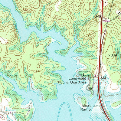 United States Geological Survey Clarksville South, VA-NC (1968, 24000-Scale) digital map