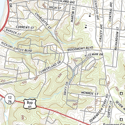 United States Geological Survey Clarksville, TN (2019, 24000-Scale) digital map