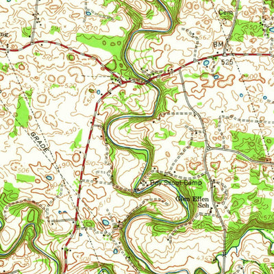 United States Geological Survey Clarksville, TN-KY (1957, 62500-Scale) digital map