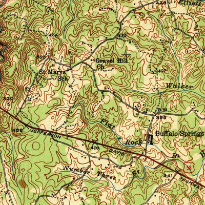 United States Geological Survey Clarksville, VA-NC (1943, 62500-Scale) digital map