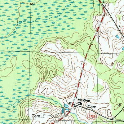 United States Geological Survey Clarkton, NC (1987, 24000-Scale) digital map