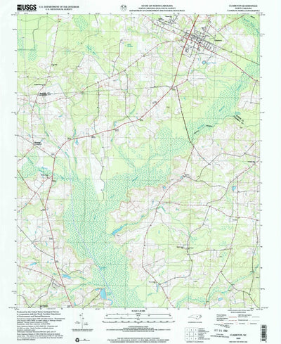 United States Geological Survey Clarkton, NC (2002, 24000-Scale) digital map
