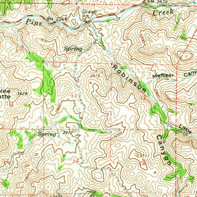 United States Geological Survey Clarno, OR (1966, 62500-Scale) digital map