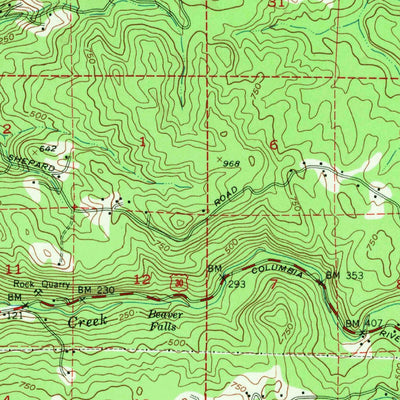 United States Geological Survey Clatskanie, OR-WA (1952, 62500-Scale) digital map